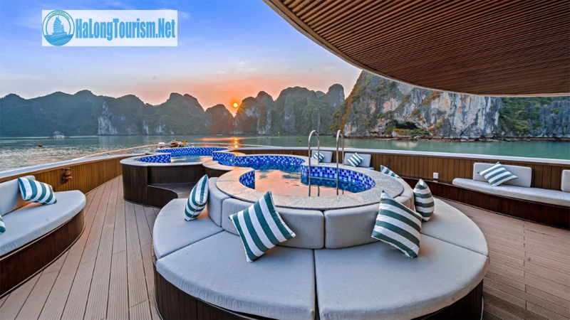 Du thuyền Symphony Hạ Long 36 cabin bể bơi tuyến Hạ Long lõi