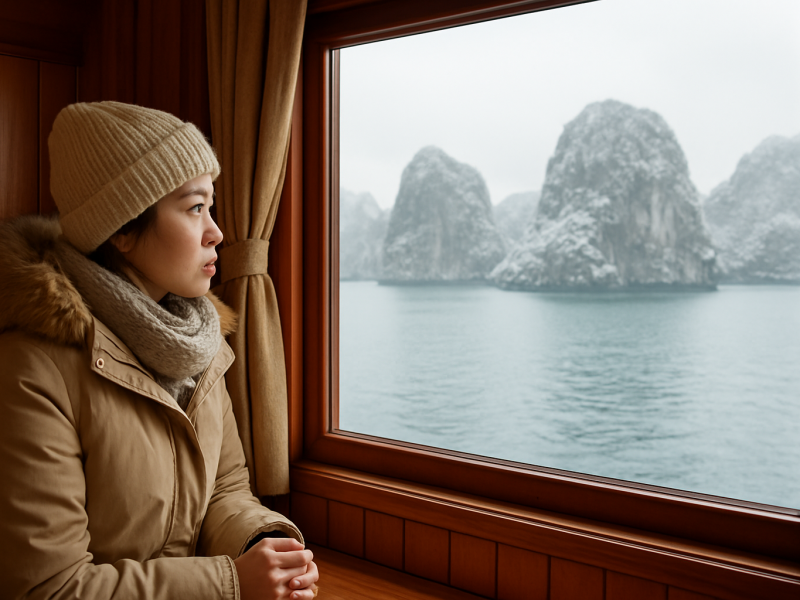 Hạ Long mùa đông: có lạnh không và nên chọn cabin thế nào cho ấm áp