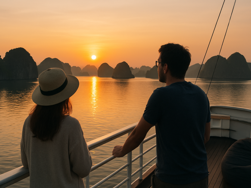 Lịch trình du thuyền Hạ Long 2 ngày 1 đêm: giờ thực tế