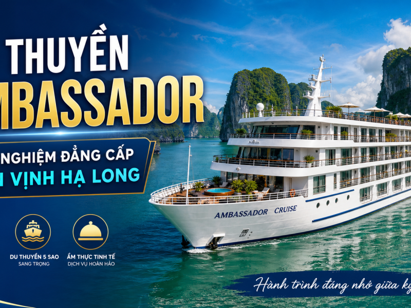 Du Thuyền Ambassador Dinner Hạ Long: Giá Và Lịch Trình 2026