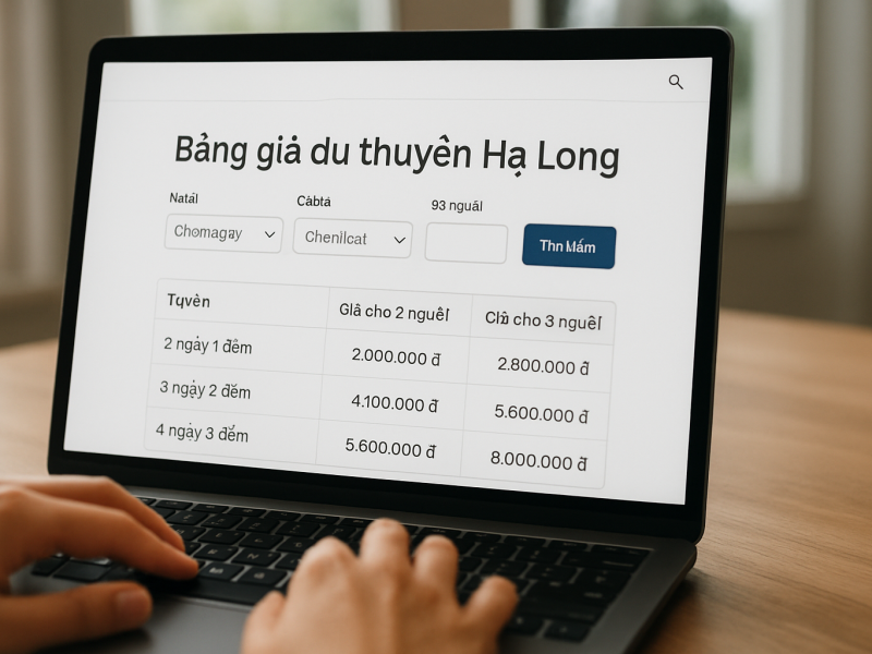 Giá Du Thuyền Hạ Long 2026: Bảng Giá Theo 4 Phân Khúc Từ Trong Ngày Đến 5 Sao